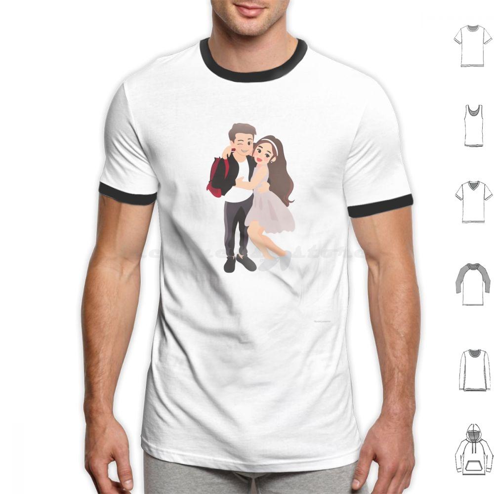 Cute Couple T Shirt Cotton Men Women DIY Print Cute Couple Valentine Day Minimalist Design Friendship Love Cute Girly Stylish