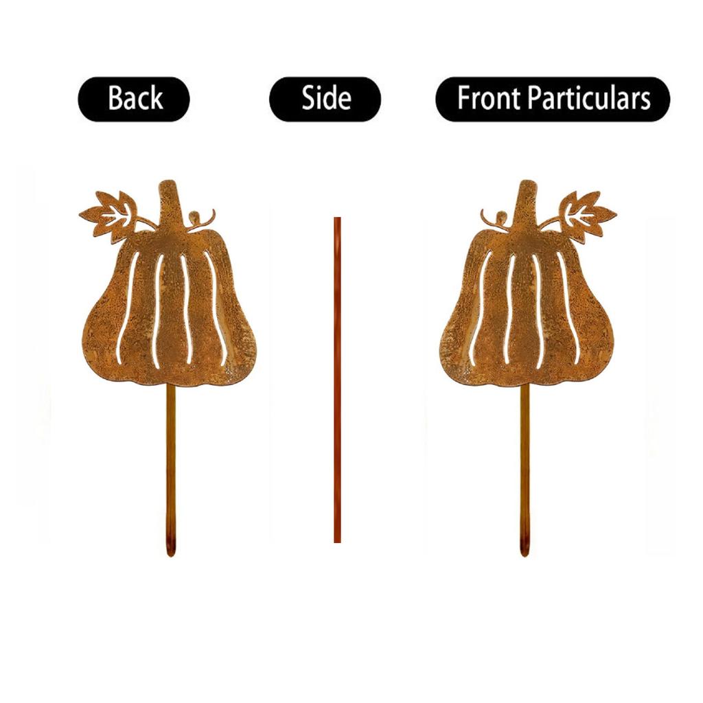 Halloween-themed retro aged metal garden decorations for the courtyard and garden