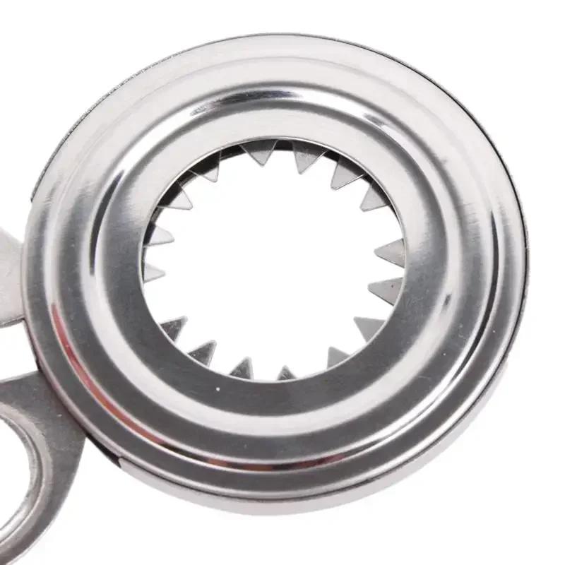 Langlebiger Praktischer Hartgekochter Eierschalen-Schneider Edelstahlöffner Essentielles Kochutensil Zuhause Eierplätzchen Küchenwerkzeuge