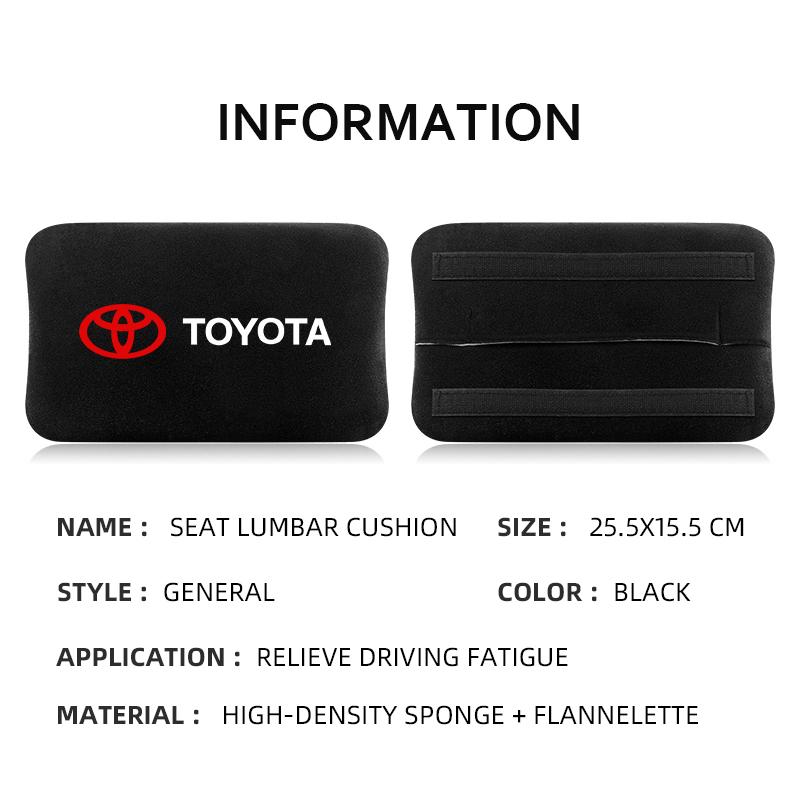 Car interior stickers Car Seat Memory Foam Lumbar Pillow Cushion Interior Headrest For Toyota Rav4 Prius Avensis Auris Corolla