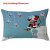 Cozy Christmas-themed Linen Pillow Cover For Indoor And Outdoor Spaces