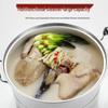 Extra Thick Stainless Steel Multi-layer Steamer Pot for Buns & Fish, Compatible with Induction & Gas Stoves