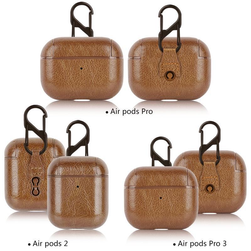 

Кожаный защитный чехол для Apple AirPods 2/3/4/Pro2 — доступен в четырех цветах AirPods Pro 2 (Box) светло-коричневого