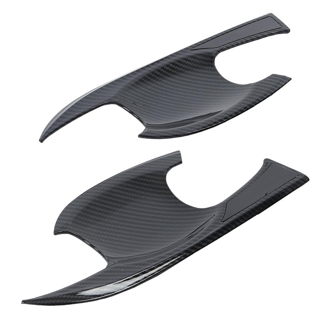 4Pcs Car ABS Door Handle Bowl Cover for Yaris VIOS XP150 2019‑2022(Carbon Fiber)
