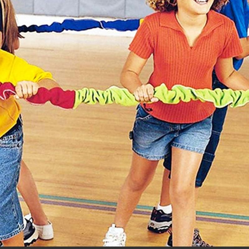 Cooperative Stretchy Bands Portable Teamwork Exercise Bands Tear Resistant Fleece Exercise Bands for Party Game