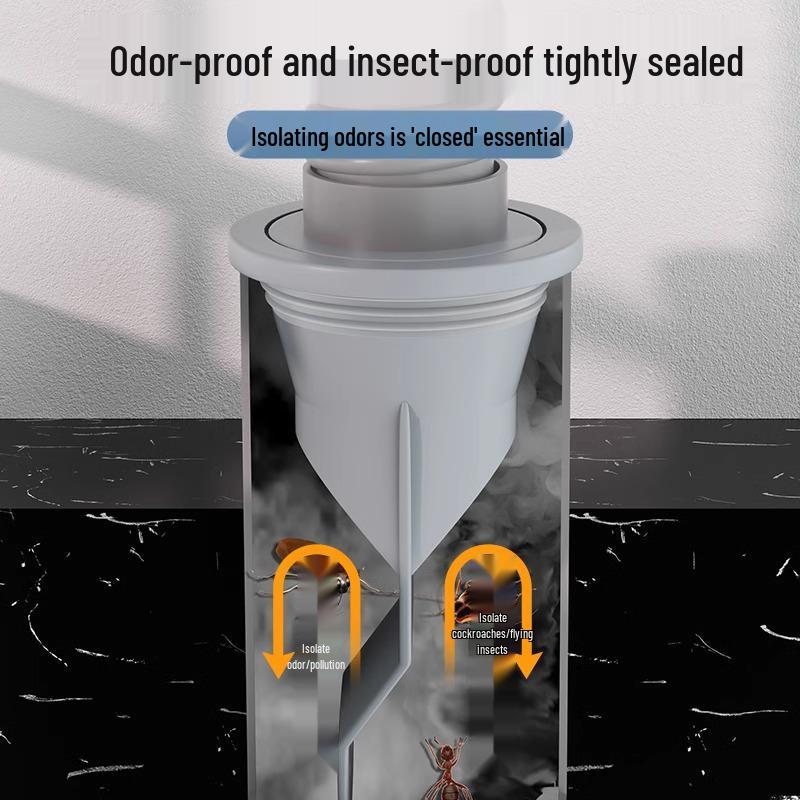 Odor-Proof Kitchen Drain Seal Ring with Clog Prevention