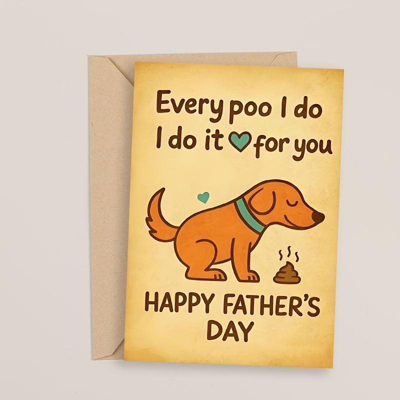Humorous Father's Day greeting card