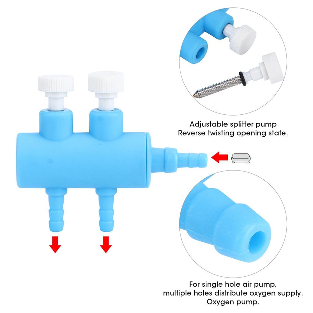 Plastic Aquarium Water Tube Volume Control Valve Connector Fish Tank Air Splitter Oxygen Pump Accessory