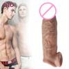 Couple Sharing Sex Toys Penis Sleeve Enlargement Sex Toy Condoms Dildo Extender Cock Delay Ring