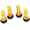4 Kits TR 41 Chrome Yellow (Gold) Color Snap-In Tire Valve Stems