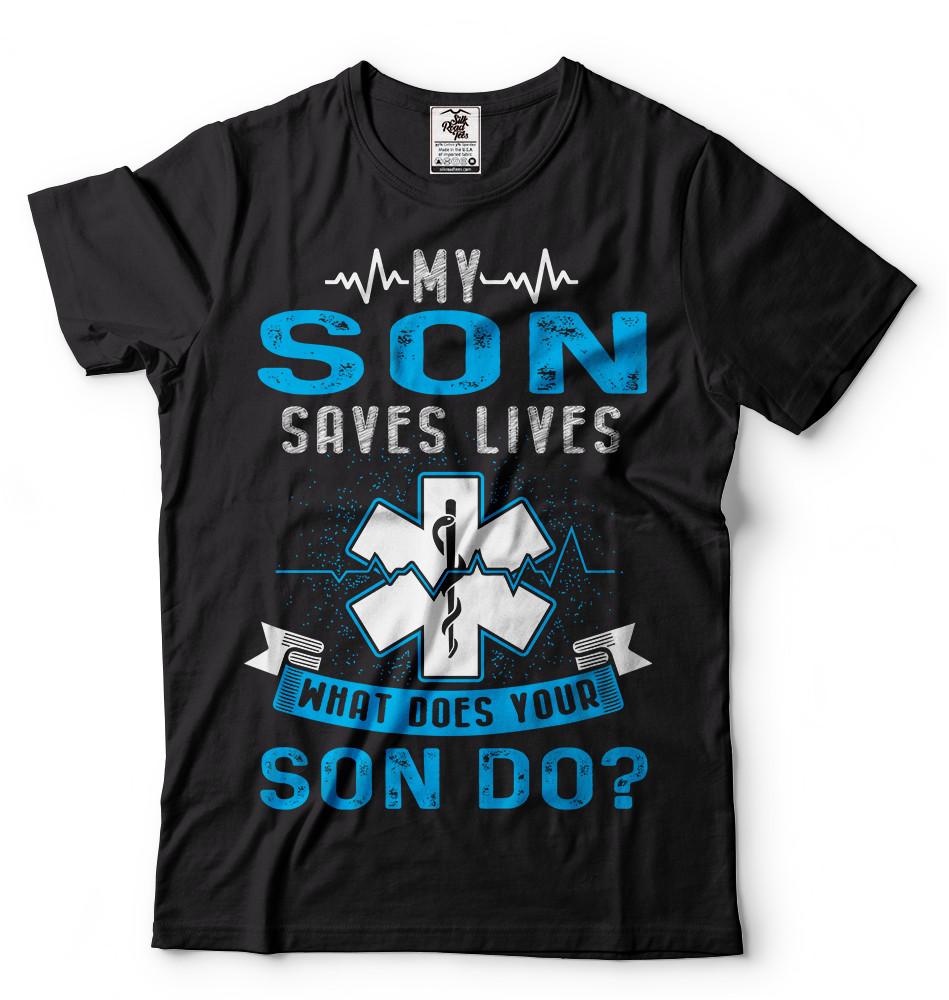Medical Paramedic EMT Doctor Nurse T-shirt Gift for Dad Fathers day Tee Shirt XL