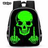 Skull Series Peripheral Animation Printing Backpack Student Bag Support