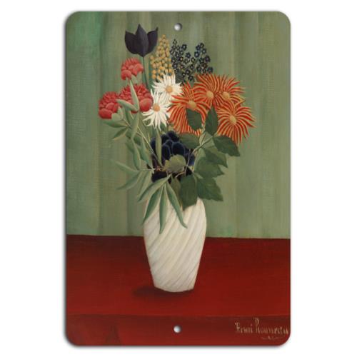 

Elegant Blooms Floral Masterpiece in VaseAluminumtin sign 20x30cm（7.8x11.8inch）