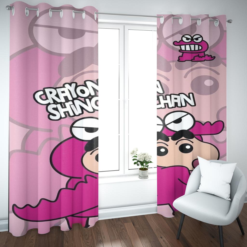 Cartoon Crayon Shin-chan Curtain Home Printing Curtains Living Room Children Bedroom Style Decoration Window Blackout