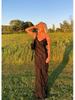 2023 Spring/Summer Backless Spaghetti Strap U-Neck Off-Shoulder Wavy Bodycon Side Slit Maxi Dress