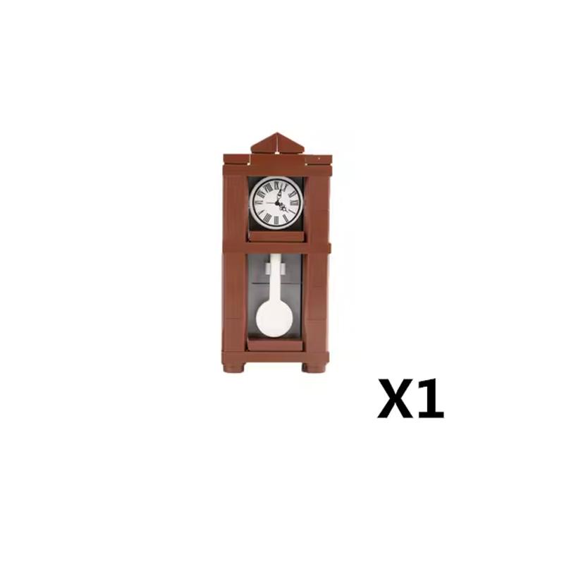 MOC City Stavebnice Scéna Doplňky Nábytek Postel Toaleta Vana Piano TV Pohovka Odpadkový koš Kuchyňské spotřebiče Cihlová hračka S14