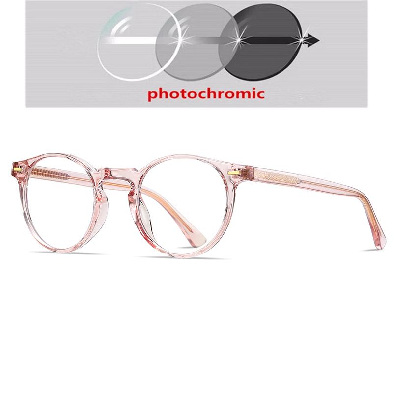 Anti Blue Rays Round Prescription Glasses For The Nearsighted Leopard Frame Student Prescription Spectacles 0 -0.5 -0.75 To -6.0