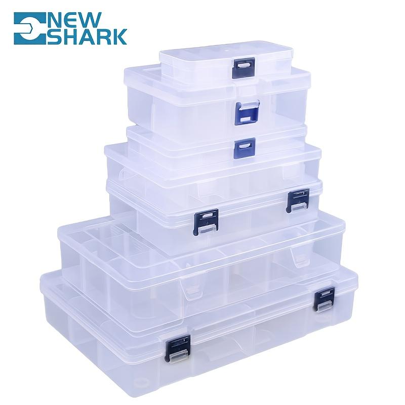 10 Grids Adjustable Transparent Plastic Storage Box for Small Component Jewelry Tool Box