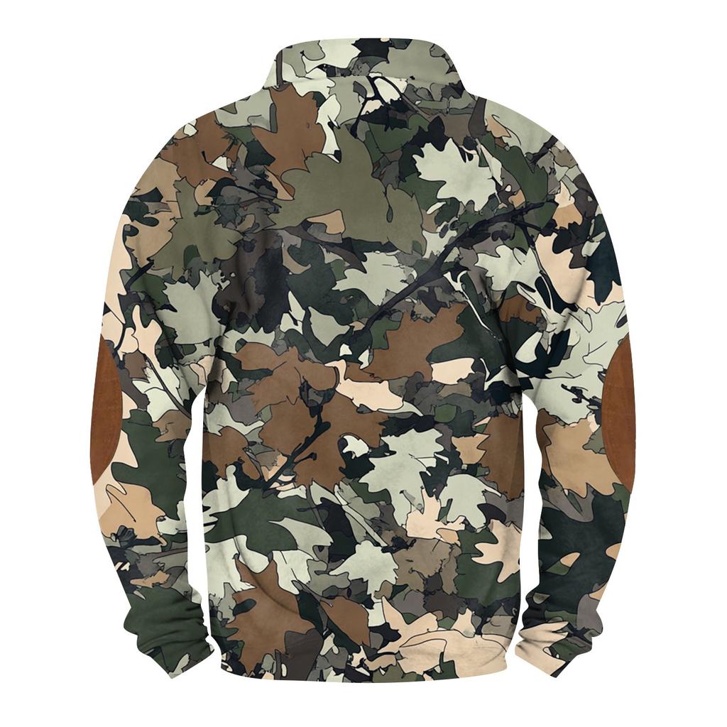 Spring And Men's Standing Collar Sweatshirt Is Outdoor Casual Sweaters Tops