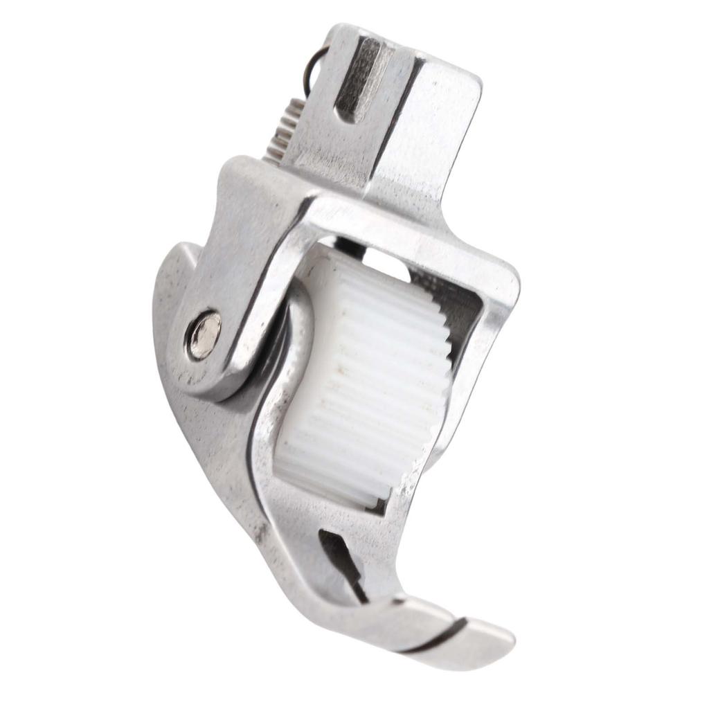 Adjustable Roller Presser Foot Sewing Machine Foot for Leather Thick Fabric Cloth