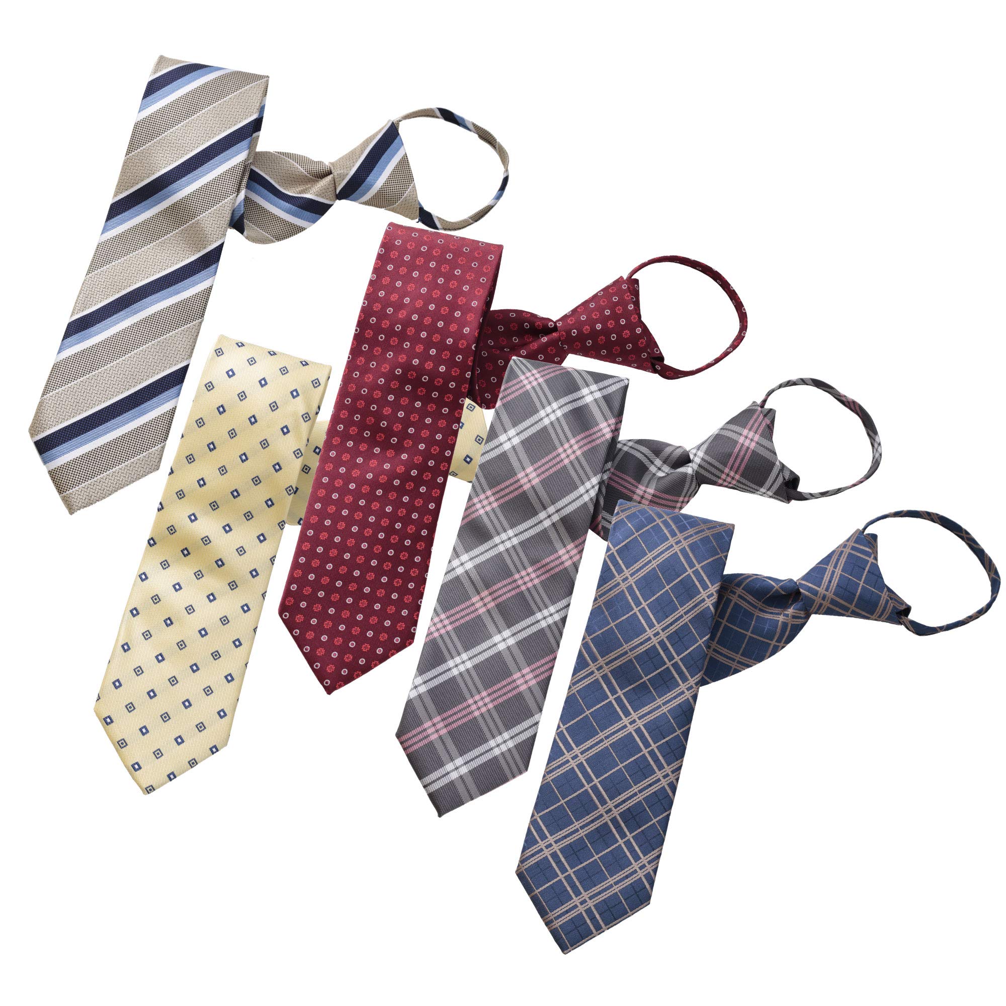 

Ties with Easy Zip Set of [Businessman Support] One-Touch Dimples, Closure, 5, D-Type, zip5d-a1e1f2j1k2
