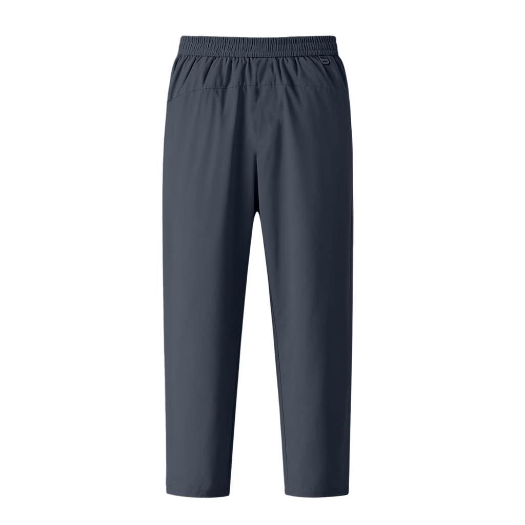 Men's Drawstring Pocket Fleece-Lined Straight-Leg Casual Pants