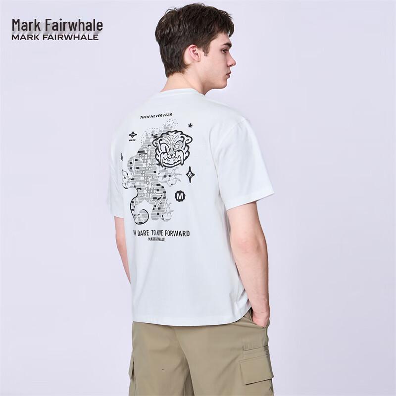 Mark Fairwhale Men s Stretch Print & Embroidered Crew Neck T-Shirt XL