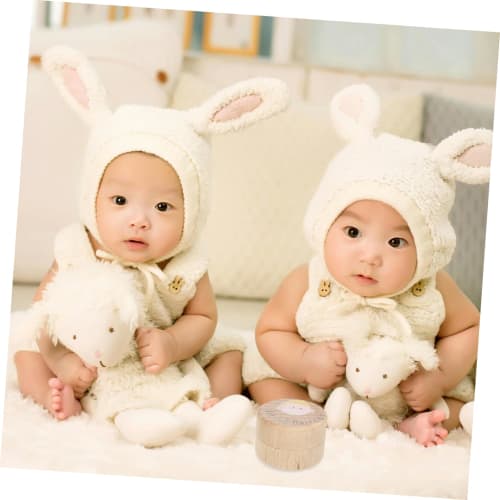 Totority Wooden First Haircut Keepsake Box, a Storage Case for Baby Hair, Perfect for Preserving Memories, Convenient Storage and Long-Term Protection