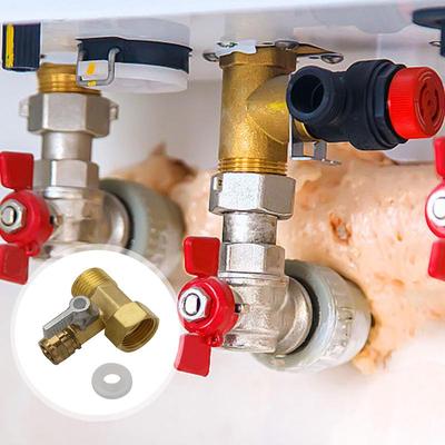 3 Way Ball Valve Leakproof Water Purifier Shut Off Ball Valve Ball Valve Kit Brass Ball Valve Water Supply Lines Shut Off Ball