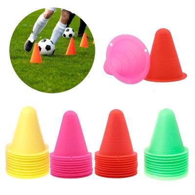 10PCS Colorful Training Marker Cones Mini Sports Cones Football Training Sports Equipment Roller Skating Barriers
