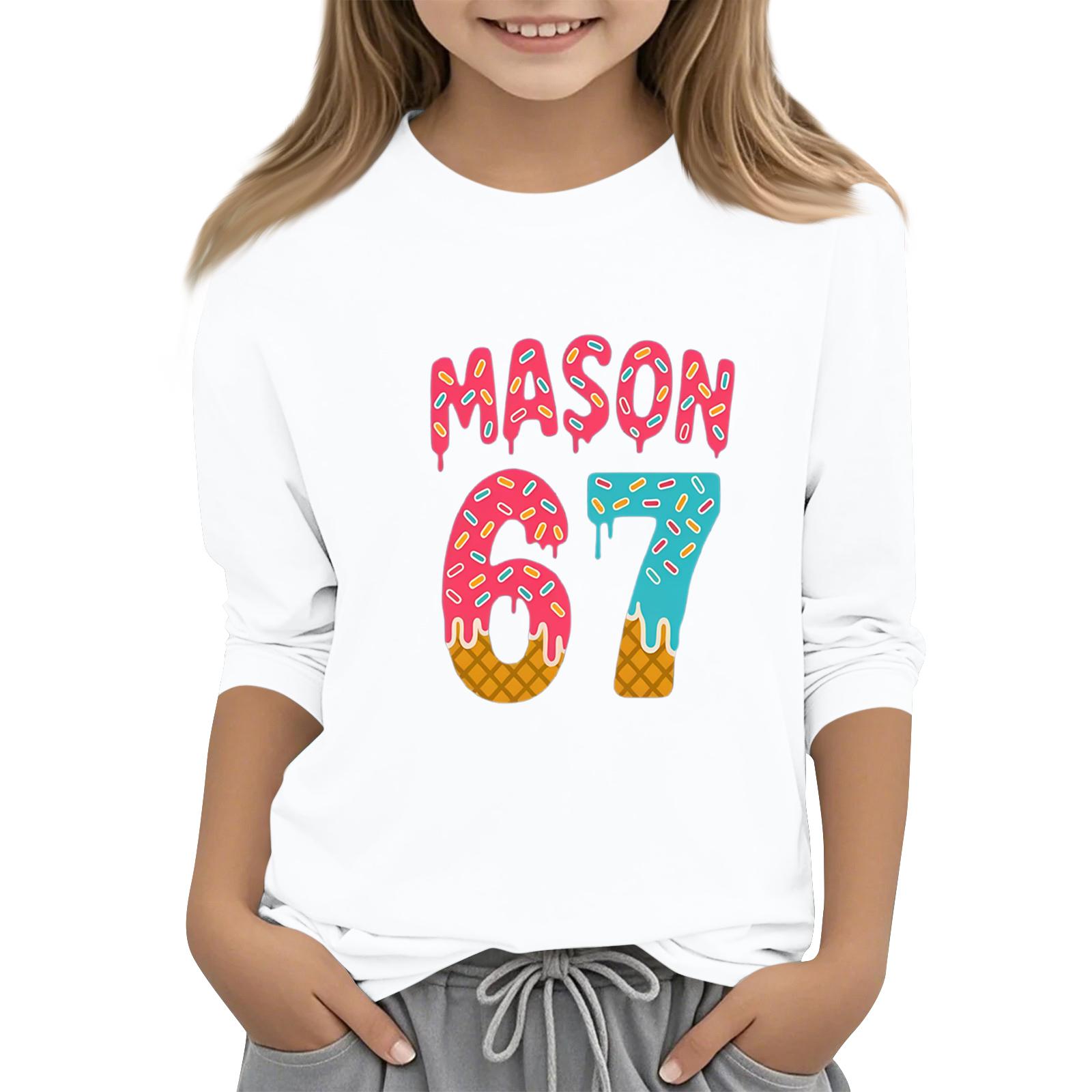 

Children s Fashion Three-Quarter Sleeve Round Neck Printed Casual T-Shirt Top 160