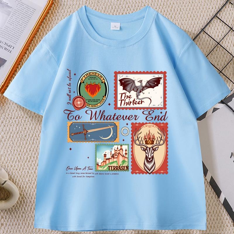 Throne of Glass T Shirt Vintage Terrasen The Thirteen Women T-Shirt Fantastic Reader Tee Fantasy Book Lover Clothes Unisex Tops