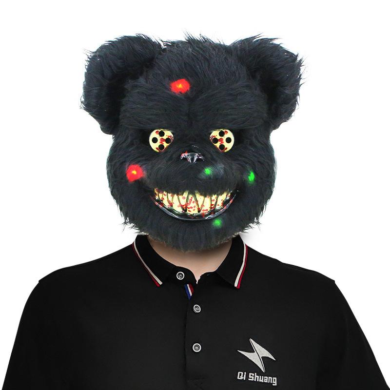 Zářící halloweenská maska ​​s krvavými zvířaty