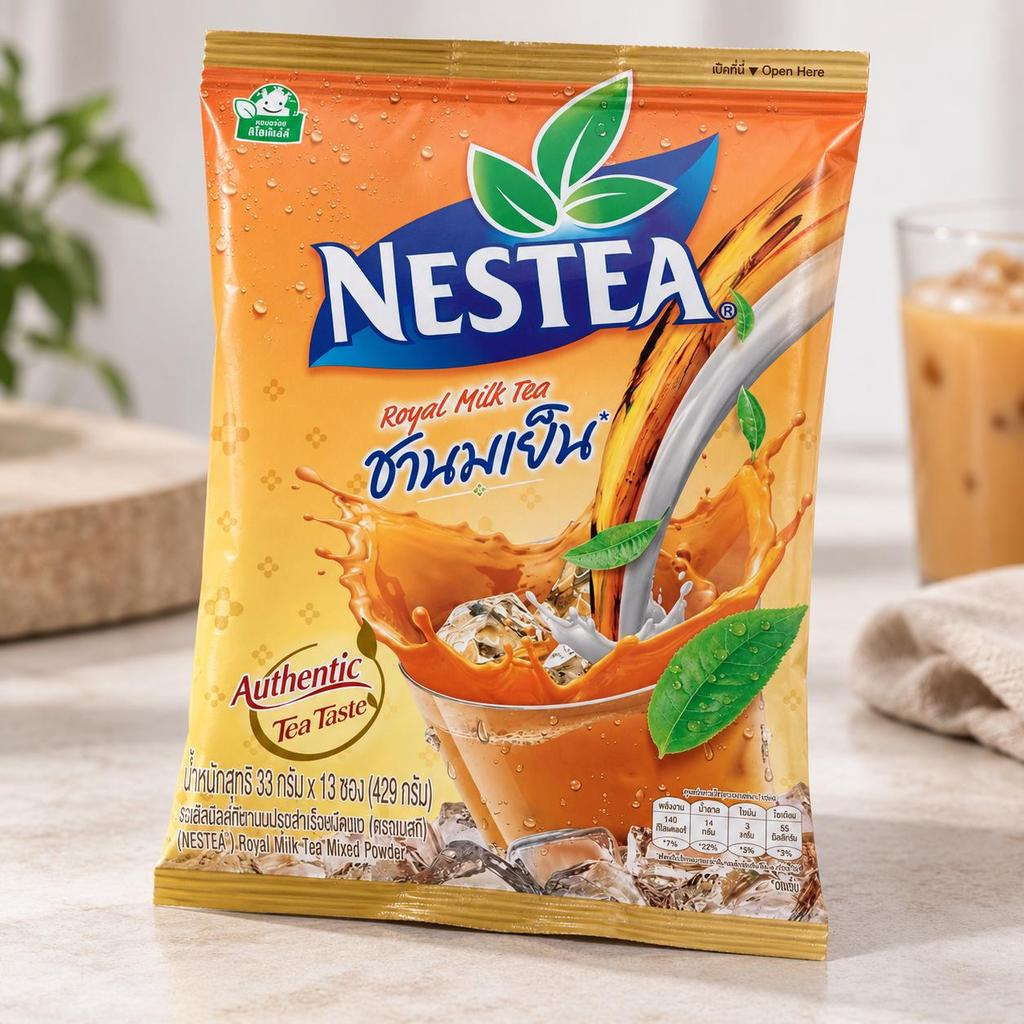 Nestea Milk Tea Instant Mixed Powder 33 G. X 13 Sachets (429 G.) - Thai Milk