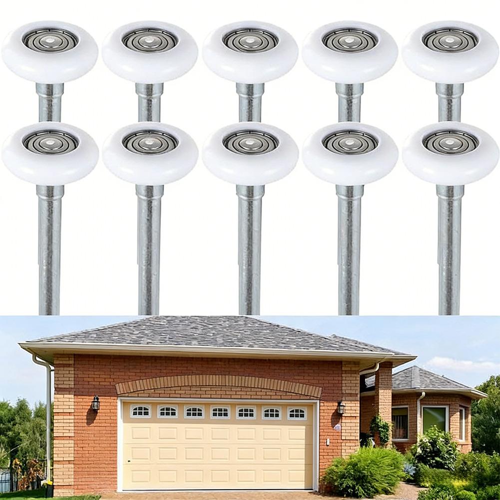 10pcs 6200ZZ Garage Door Bearing Rollers Nylon Garage Door Rollers Ball Bearings Noise Reduction Easy Installation