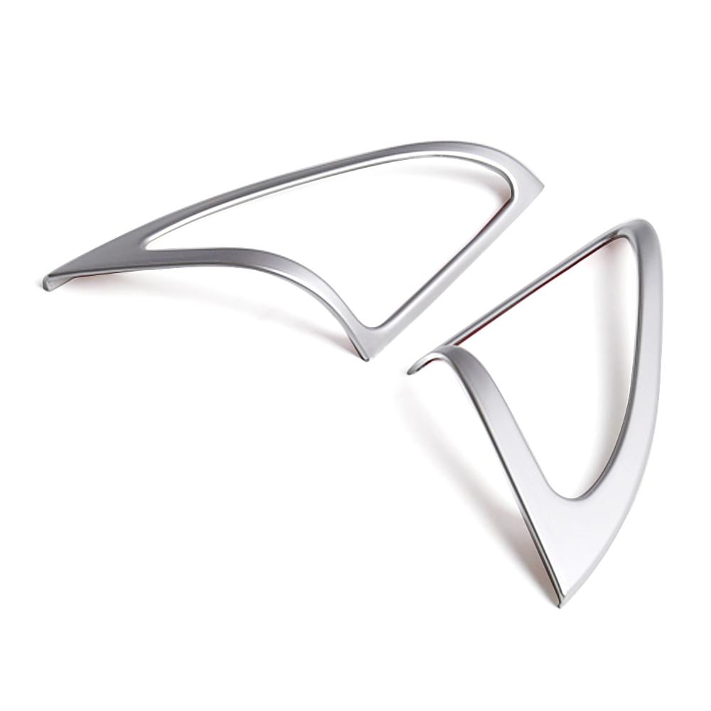 For Mercedes Benz A GLA Class W176 X156 Interior Door Audio Speaker Decoration Frame Trim Cover Ring Matte Silver Color