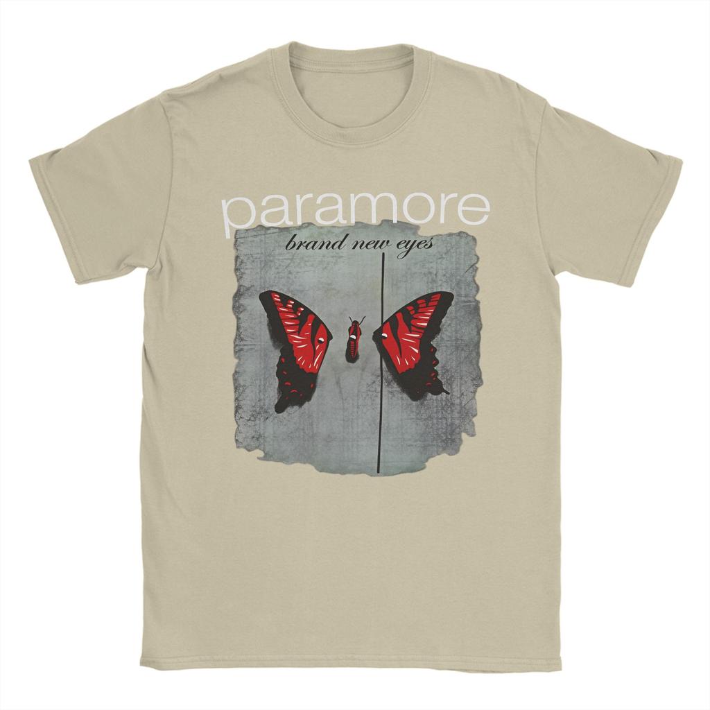 Paramore Band Cotton TShirt For Couple Summer  Street Style TShirts Crewneck Fashion Tees Oversized Print Tops