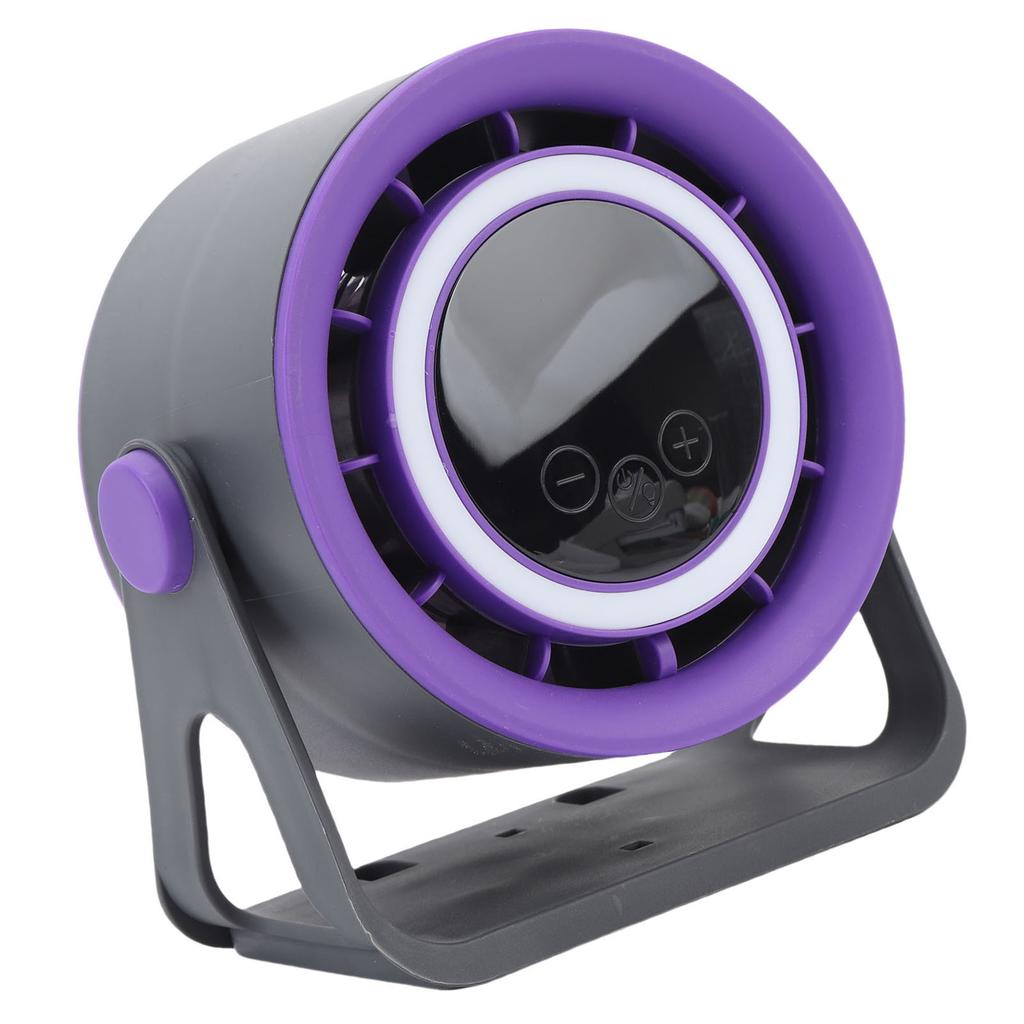 Desk Fan USB Rechargeable Quiet Portable Desktop Turbo Fan with LED Light for Office Bedroom Outdoor Camping