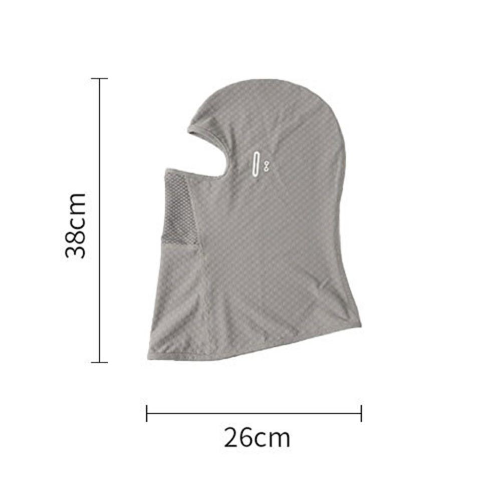 Fashion Quick Dry Balaclava Face Mask with Glasses Hole Ice Silk Full Face Mask Breathable Sun Protection Motorcycle Mask Summer