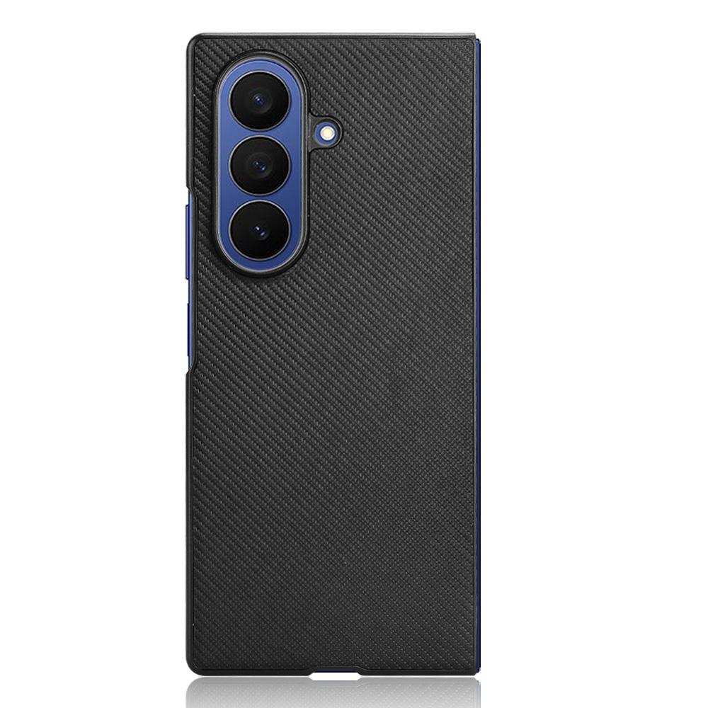 For Samsung Galaxy Z Fold7 5G Case Carbon Fiber Texture Shockproof PU + PC Phone Cover