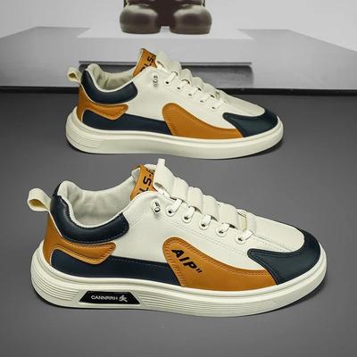 Trend  New Men's Shoes Leather Fashion Low-top Men's Casual Trendy Shoes Running Sports