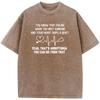 Funny Nurse Print Short Sleeve T-shirt Summer Cotton 230g Washed T-Shirt Novelty Casual Loose Bleached Tshirt