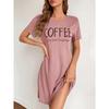 Fashion Casual Homewear Women Nightdress Short Sleeve Dresses Loose Fit Nightwear Home Clothes Nightie Loungewear Dresses