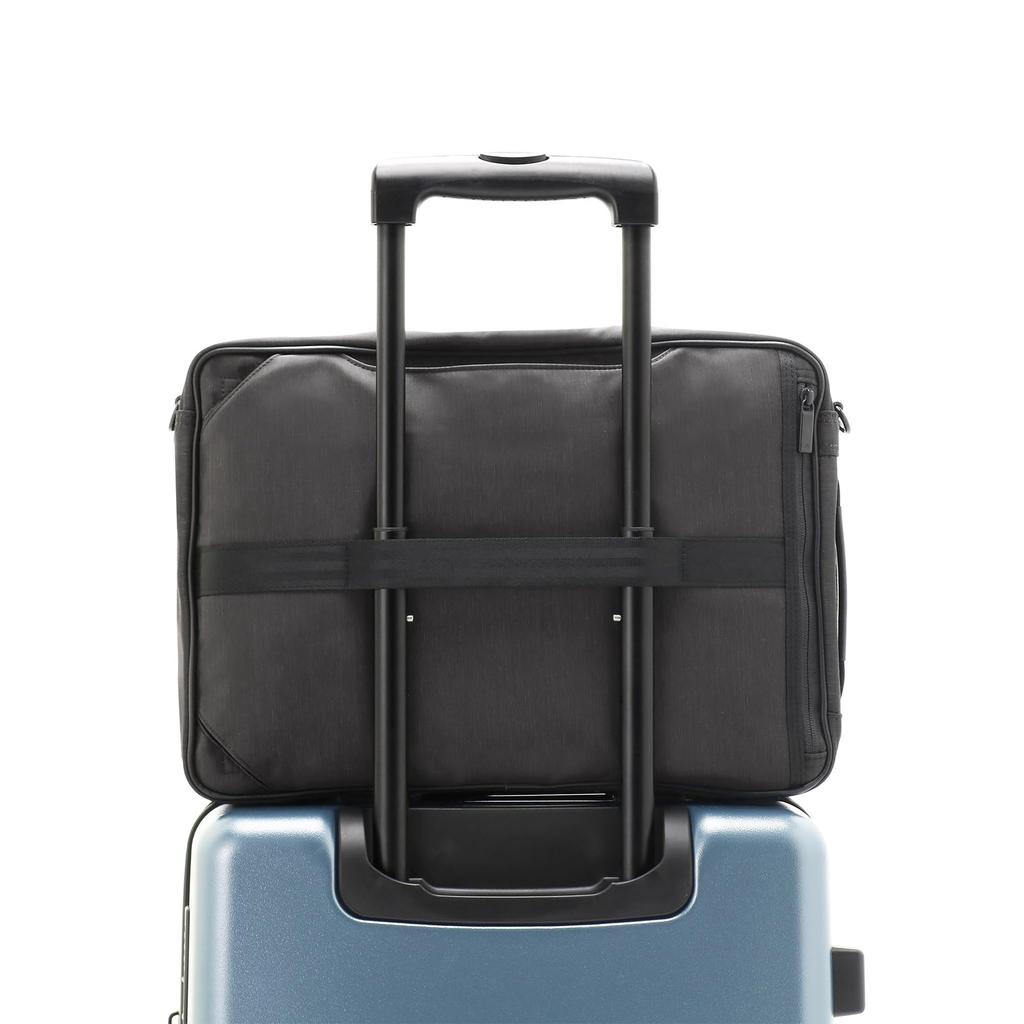 Ace Gene CombiLite 2 Business Backpack, No. 68455, fits 14.0-inch PCs, fits B4 size documents, and is stain-resistant and water-repellent. Also