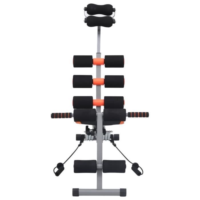 VidaXL L-shaped Abdominal Exercise Machine with Elastic Cords
