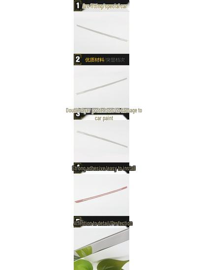 14 Octavia Rear Bumper Trim: Anti-Scratch Decorative Sticker