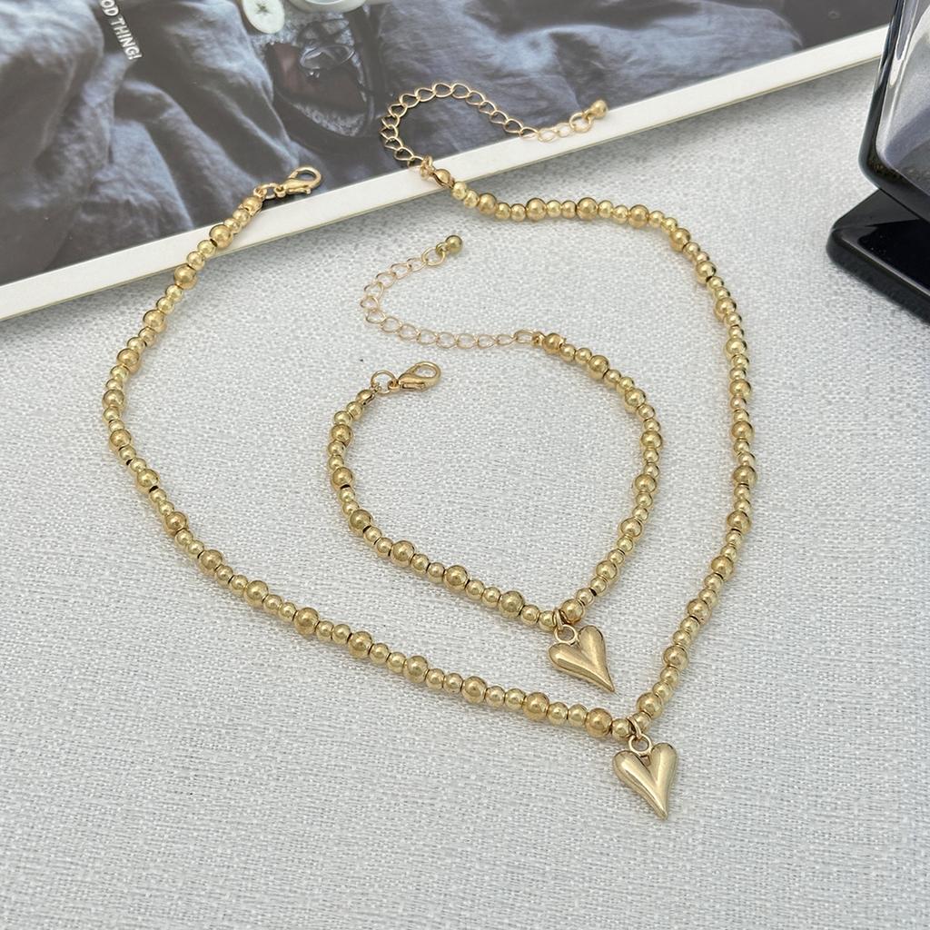 Accessories Beaded Handmade Bead Necklace For Women, Versatile Collarbone Love Necklace