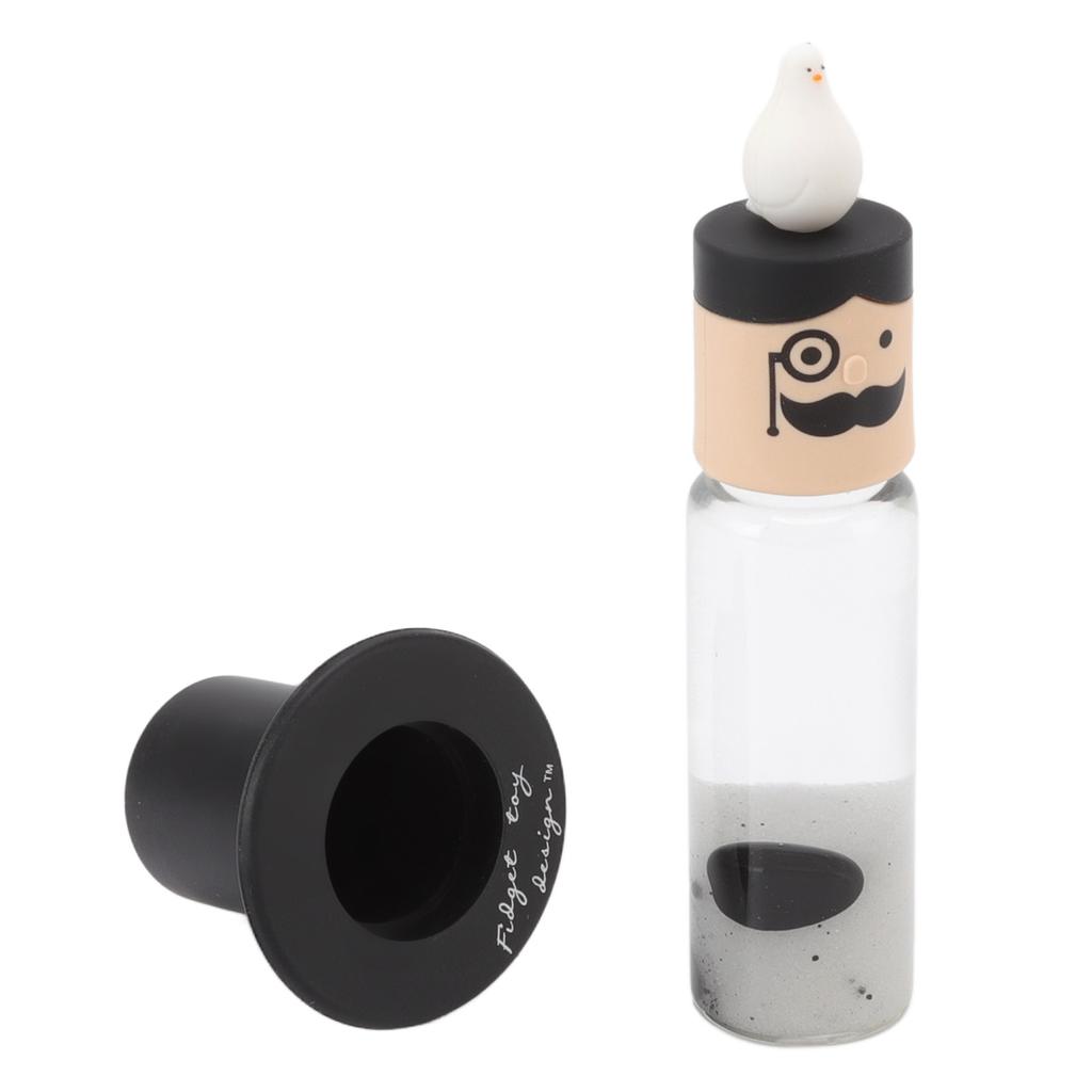 Ferrofluid Display Toy Magnetic Liquid Stress Relief Educational Cylindrical Ferrofluid Toy Black