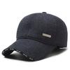 New Men'S Ear Protection Cotton Hat, Fleece Warm Baseball Cap, Middle-Aged And Elderly Outdoor Windproof And Cold-Proof Cap
