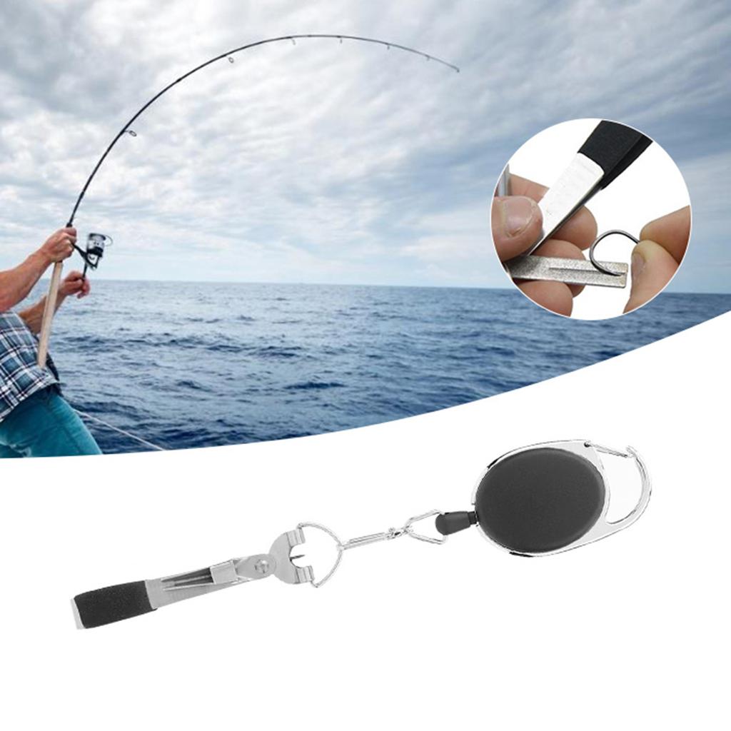 Multifunctional Fly Fishing Tool, Quick Knot Tool, Line Cutter, Nipper, Tackle with Zinger Retractor